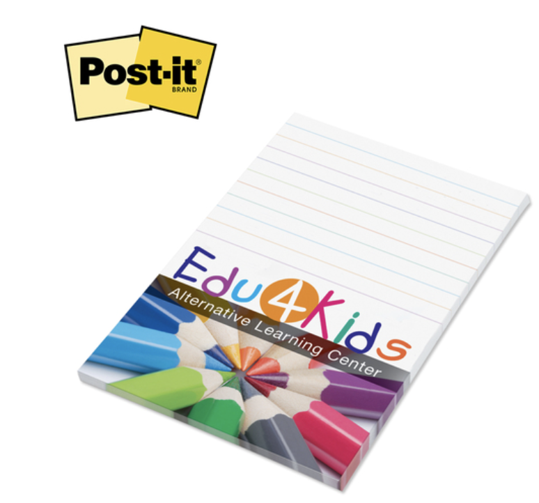 Post-it® 4 x 6 Custom Full Color Sticky Notes