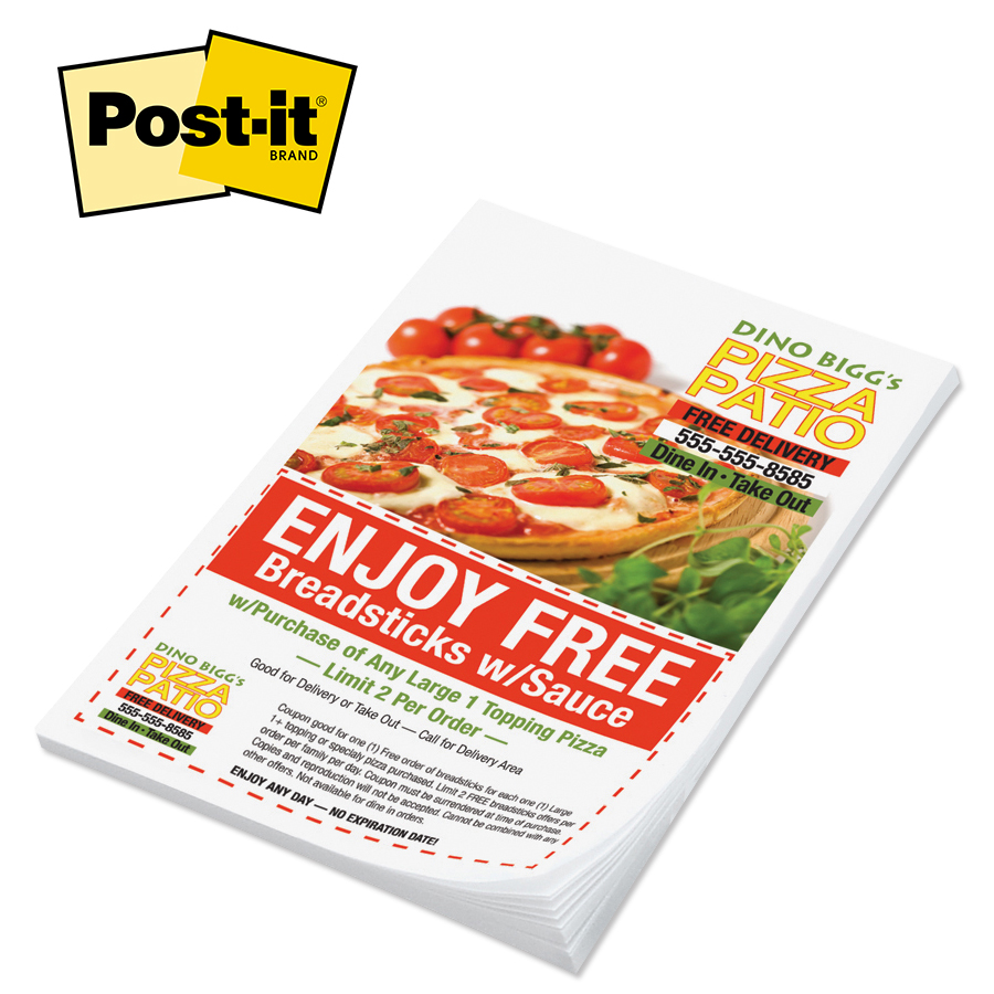 Post-it® 4 x 6 Custom Full Color Sticky Notes 2