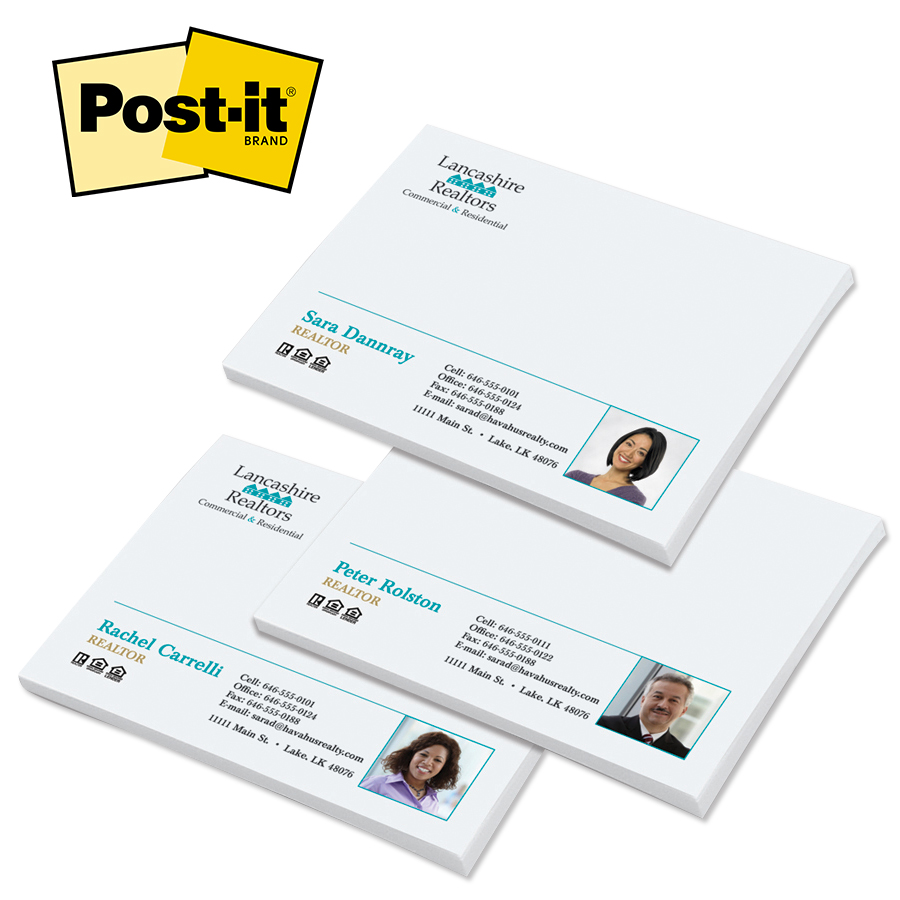 Post-it® 3 x 4 Custom Full Color Sticky Notes 1